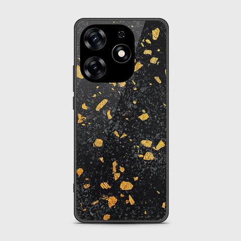 Tecno Spark 10 Pro Cover - Black Marble Series - HQ Premium Shine Durable Shatterproof Case