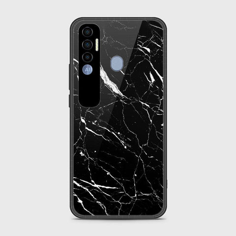 Tecno Spark 7 Pro Cover- Black Marble Series - HQ Premium Shine Durable Shatterproof Case