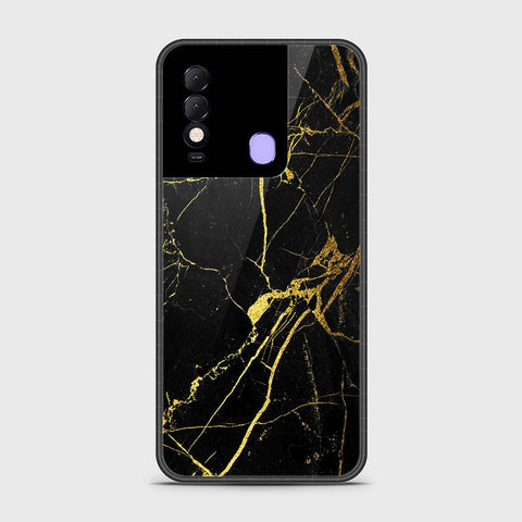 Tecno Spark 8 Cover- Black Marble Series - HQ Premium Shine Durable Shatterproof Case