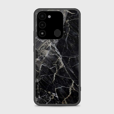 Tecno Spark Go 2022 Cover- Black Marble Series - HQ Premium Shine Durable Shatterproof Case