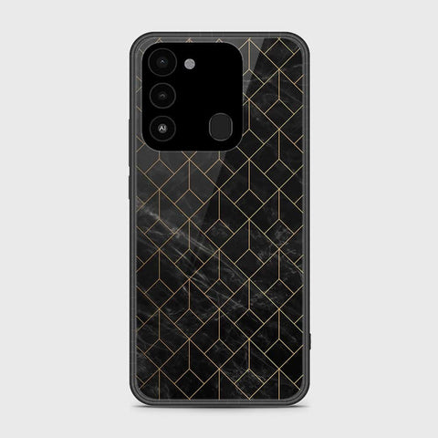 Tecno Spark Go 2022 Cover- Black Marble Series - HQ Premium Shine Durable Shatterproof Case