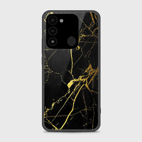 Tecno Spark Go 2022 Cover- Black Marble Series - HQ Premium Shine Durable Shatterproof Case