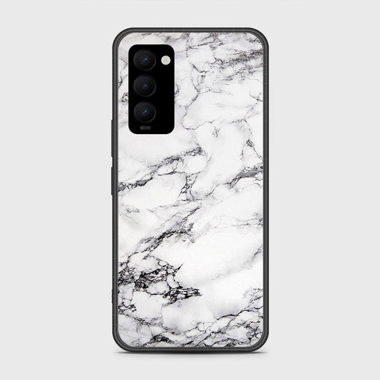 Tecno Camon 18P Cover- White Marble Series - HQ Premium Shine Durable Shatterproof Case - Soft Silicon Borders