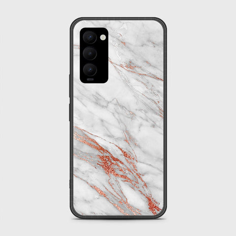 Tecno Camon 18P Cover- White Marble Series - HQ Premium Shine Durable Shatterproof Case - Soft Silicon Borders