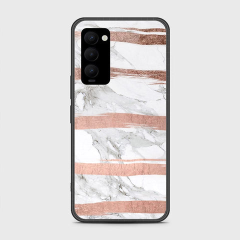 Tecno Camon 18P Cover- White Marble Series - HQ Premium Shine Durable Shatterproof Case - Soft Silicon Borders