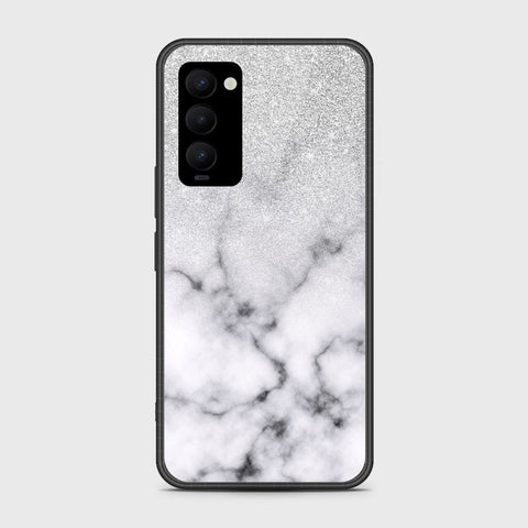 Tecno Camon 18P Cover- White Marble Series - HQ Premium Shine Durable Shatterproof Case - Soft Silicon Borders