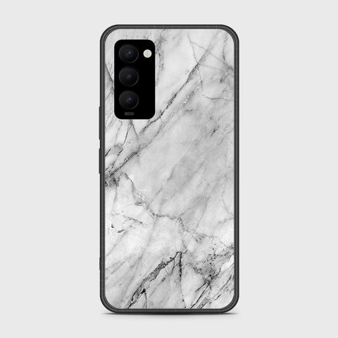 Tecno Camon 18P Cover- White Marble Series - HQ Premium Shine Durable Shatterproof Case - Soft Silicon Borders