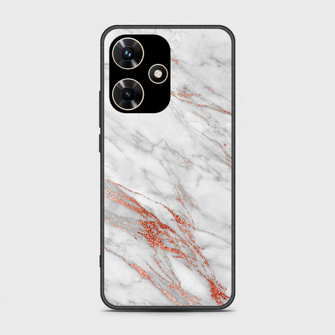 Infinix Hot 30i Cover - White Marble Series - HQ Premium Shine Durable Shatterproof Case