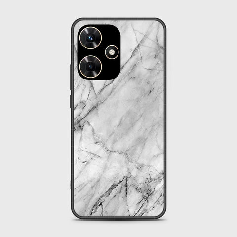 Infinix Hot 30i Cover - White Marble Series - HQ Premium Shine Durable Shatterproof Case