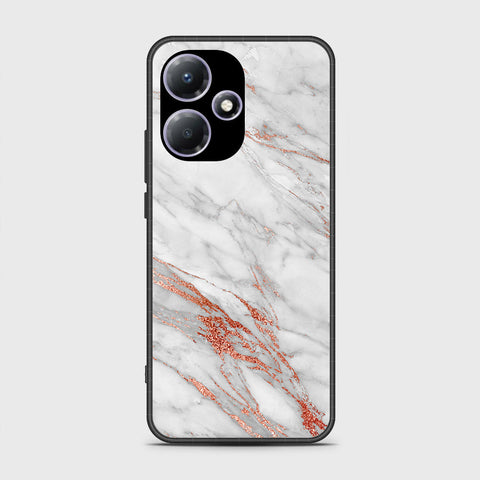 Infinix Hot 30 Play  Cover- White Marble Series - HQ Premium Shine Durable Shatterproof Case