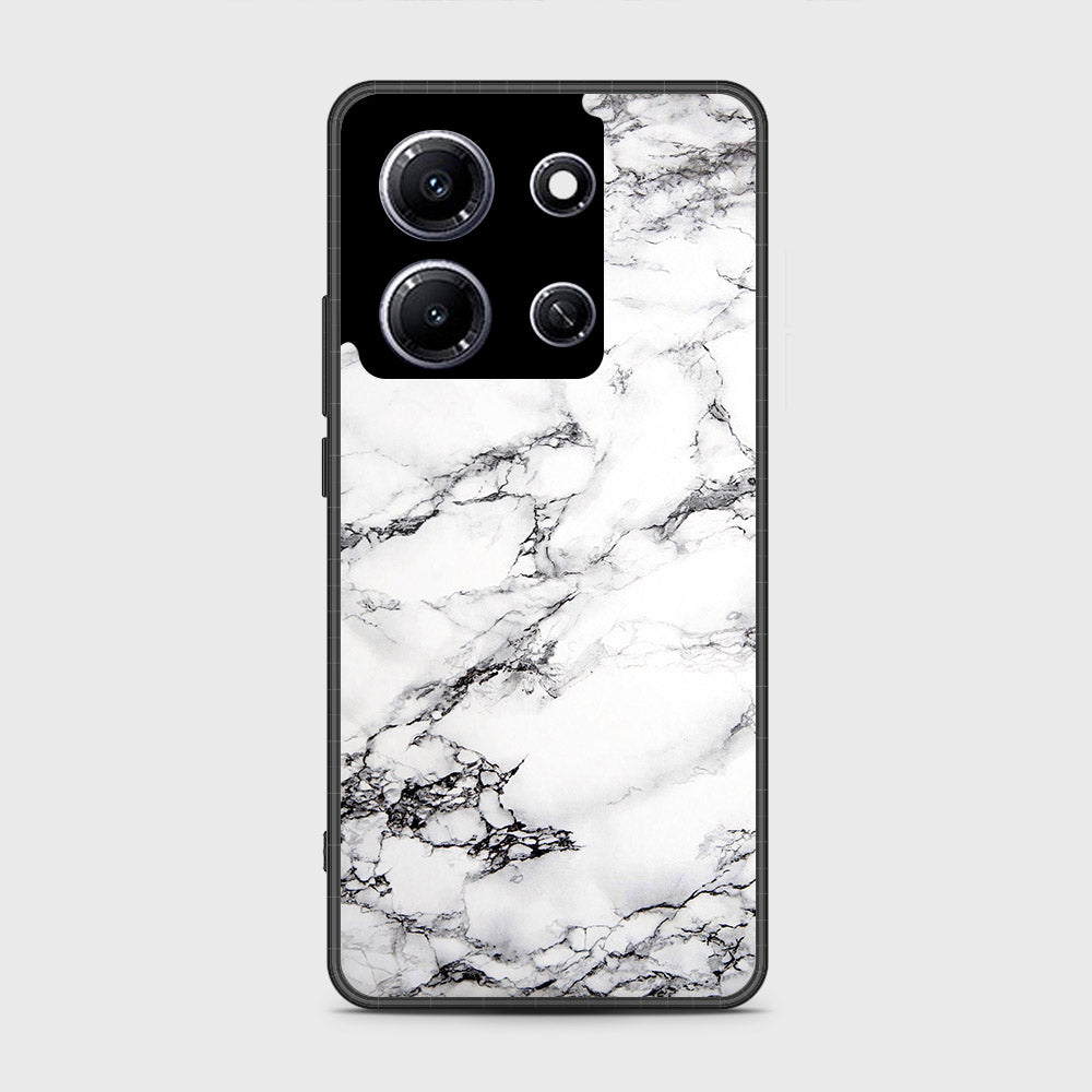 Infinix Note 30i   Cover- White Marble Series - HQ Premium Shine Durable Shatterproof Case