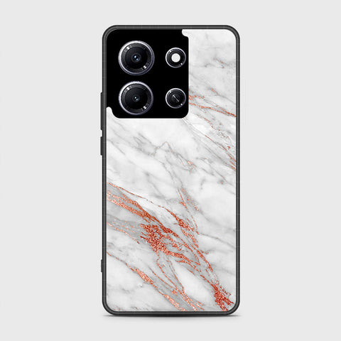 Infinix Note 30i   Cover- White Marble Series - HQ Premium Shine Durable Shatterproof Case