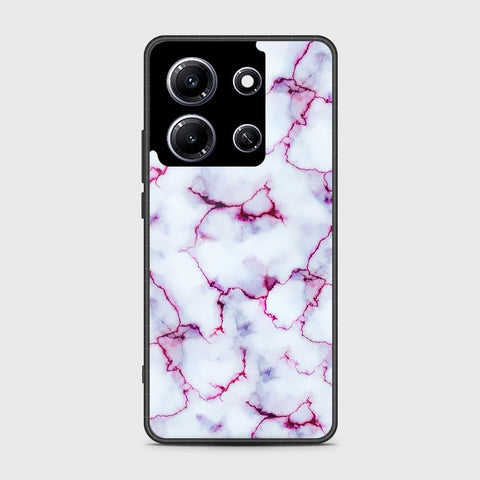 Infinix Note 30i   Cover- White Marble Series - HQ Premium Shine Durable Shatterproof Case