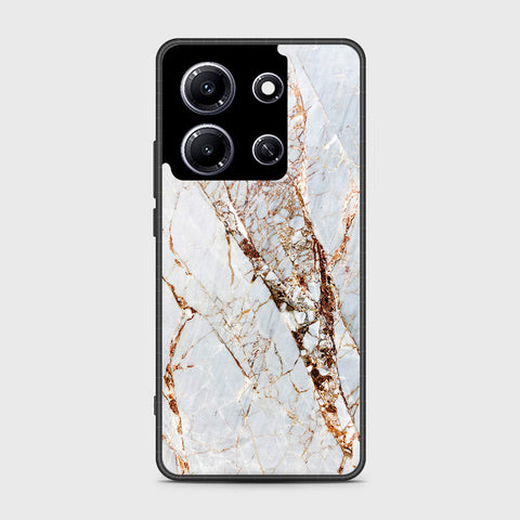 Infinix Note 30i   Cover- White Marble Series - HQ Premium Shine Durable Shatterproof Case