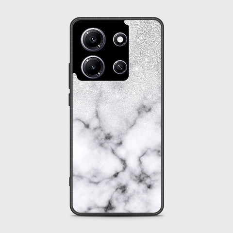 Infinix Note 30i   Cover- White Marble Series - HQ Premium Shine Durable Shatterproof Case