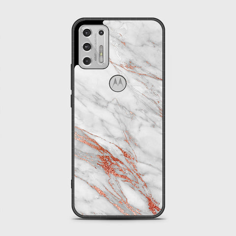 Motorola Moto G Stylus 2021  Cover- White Marble Series - HQ Premium Shine Durable Shatterproof Case