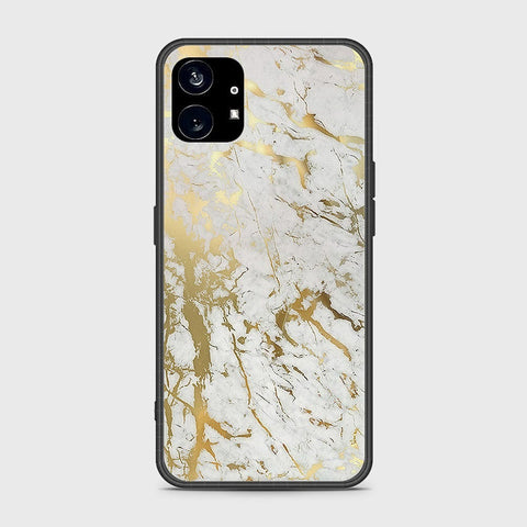 Nothing Phone 1 Cover- White Marble Series - HQ Premium Shine Durable Shatterproof Case - Soft Silicon Borders