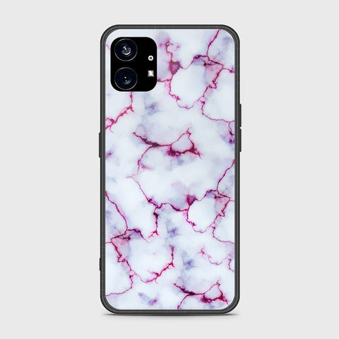 Nothing Phone 1 Cover- White Marble Series - HQ Premium Shine Durable Shatterproof Case - Soft Silicon Borders