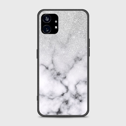 Nothing Phone 1 Cover- White Marble Series - HQ Premium Shine Durable Shatterproof Case - Soft Silicon Borders