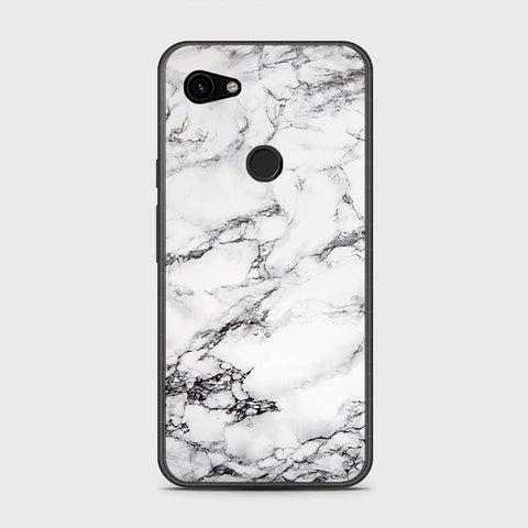 Google Pixel 3a Cover- White Marble Series - HQ Premium Shine Durable Shatterproof Case