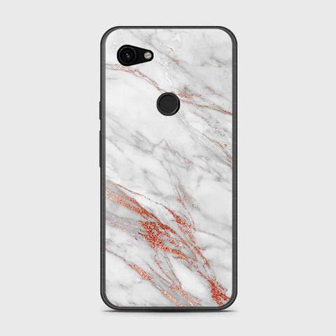 Google Pixel 3a Cover- White Marble Series - HQ Premium Shine Durable Shatterproof Case