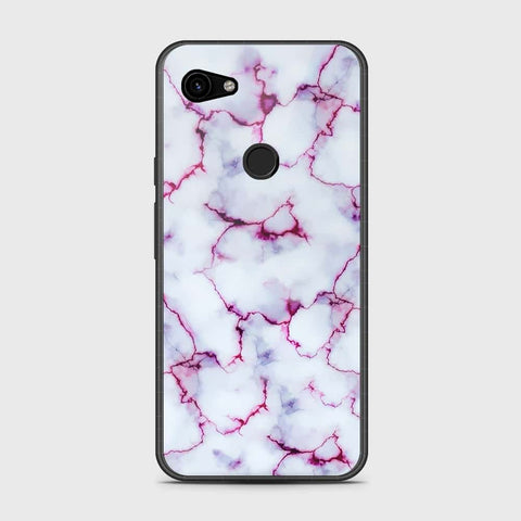 Google Pixel 3a Cover- White Marble Series - HQ Premium Shine Durable Shatterproof Case