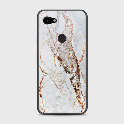 Google Pixel 3a Cover- White Marble Series - HQ Premium Shine Durable Shatterproof Case