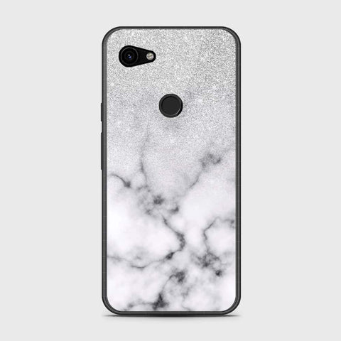 Google Pixel 3a Cover- White Marble Series - HQ Premium Shine Durable Shatterproof Case