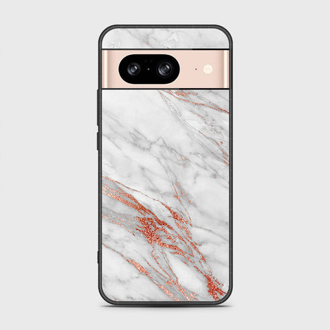 Google Pixel 8  Cover- White Marble Series - HQ Premium Shine Durable Shatterproof Case