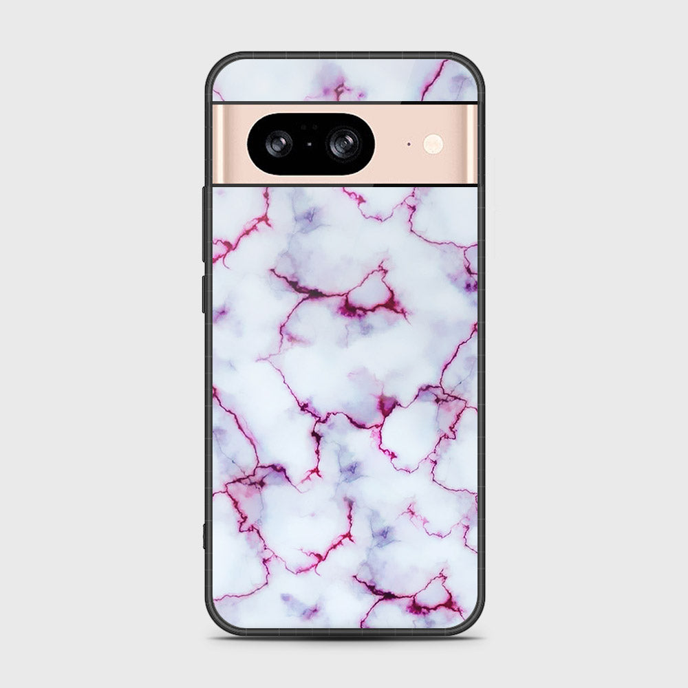 Google Pixel 8  Cover- White Marble Series - HQ Premium Shine Durable Shatterproof Case (Fast Delivery)(AS)