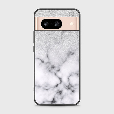 Google Pixel 8  Cover- White Marble Series - HQ Premium Shine Durable Shatterproof Case