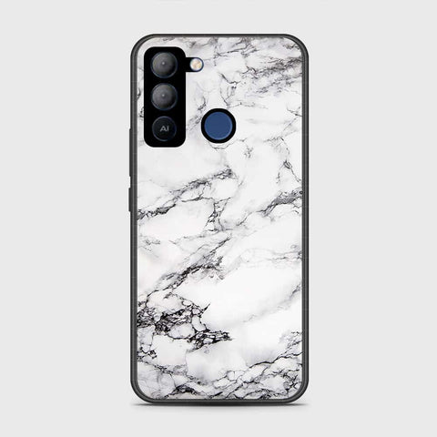 Tecno Pop 5 LTE Cover- White Marble Series - HQ Premium Shine Durable Shatterproof Case