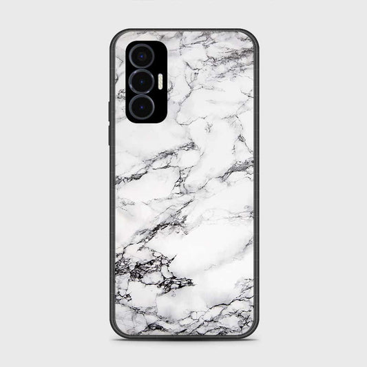 Tecno Pova 3 Cover- White Marble Series - HQ Premium Shine Durable Shatterproof Case