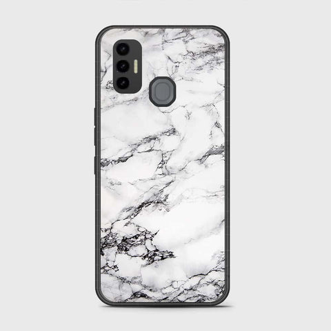 Tecno Spark 7T Cover- White Marble Series - HQ Premium Shine Durable Shatterproof Case