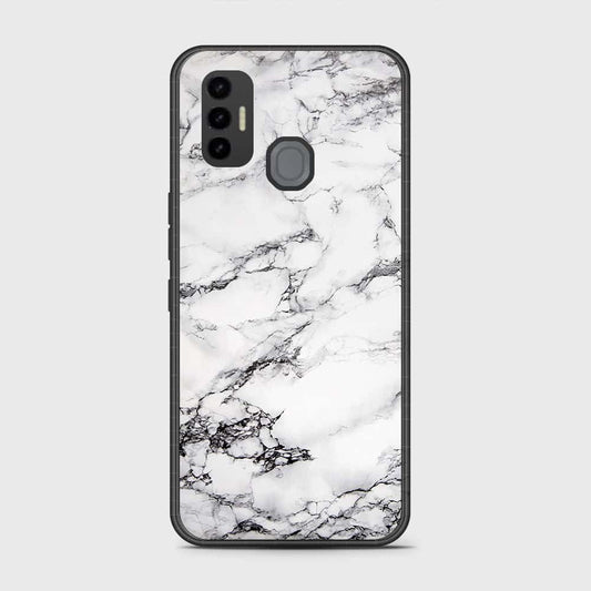 Tecno Spark 7 Cover- White Marble Series - HQ Premium Shine Durable Shatterproof Case