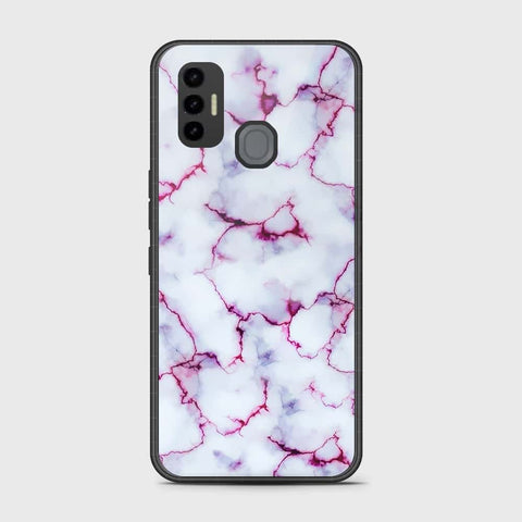 Tecno Spark 7T Cover- White Marble Series - HQ Premium Shine Durable Shatterproof Case