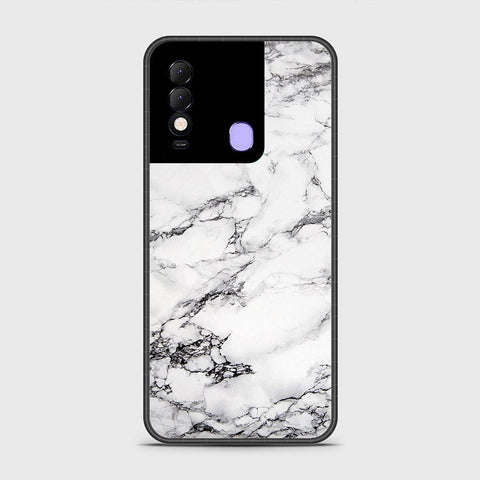 Tecno Spark 8 Cover- White Marble Series - HQ Premium Shine Durable Shatterproof Case