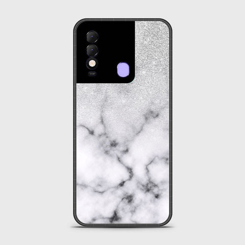 Tecno Spark 8 Cover- White Marble Series - HQ Premium Shine Durable Shatterproof Case