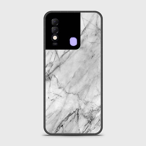 Tecno Spark 8 Cover- White Marble Series - HQ Premium Shine Durable Shatterproof Case