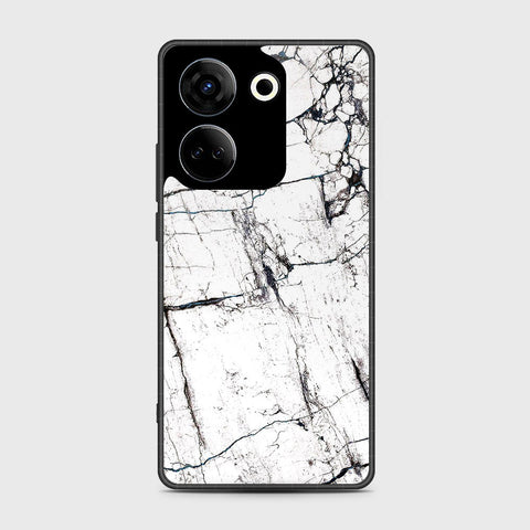 Tecno Camon 20 Pro  Cover- White Marble Series 2 - HQ Premium Shine Durable Shatterproof Case