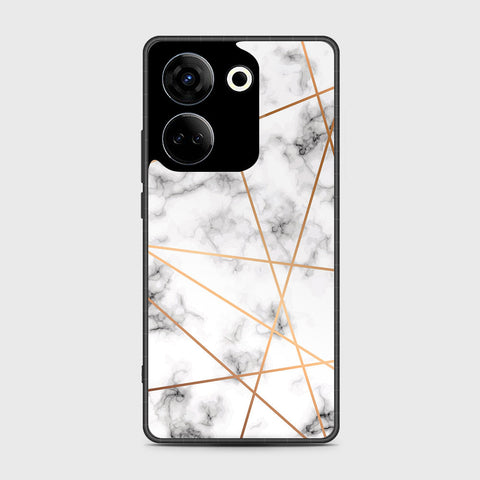 Tecno Camon 20 Pro  Cover- White Marble Series 2 - HQ Premium Shine Durable Shatterproof Case