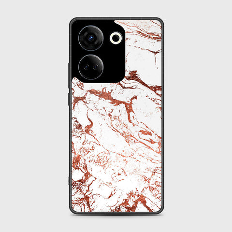 Tecno Camon 20 Pro  Cover- White Marble Series 2 - HQ Premium Shine Durable Shatterproof Case