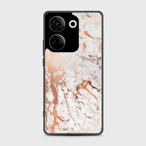 Tecno Camon 20 Pro  Cover- White Marble Series 2 - HQ Premium Shine Durable Shatterproof Case