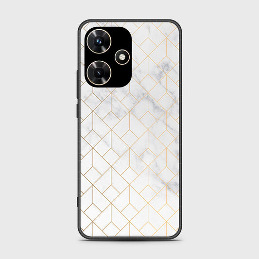 Infinix Hot 30i Cover - White Marble Series 2 - HQ Premium Shine Durable Shatterproof Case