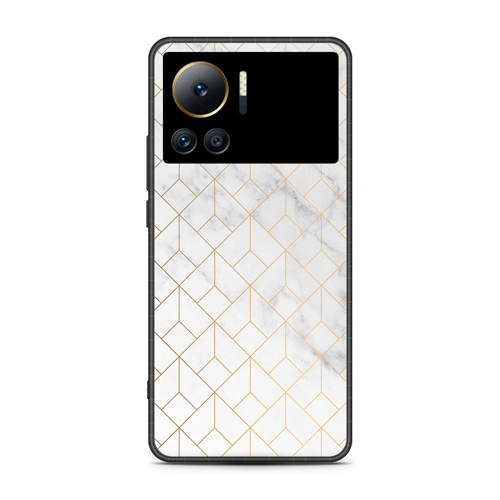 Infinix Note 12 VIP  Cover- White Marble Series 2 - HQ Premium Shine Durable Shatterproof Case