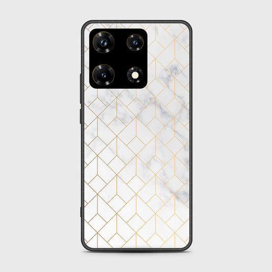 Infinix Note 30 Pro  Cover- White Marble Series 2 - HQ Premium Shine Durable Shatterproof Case