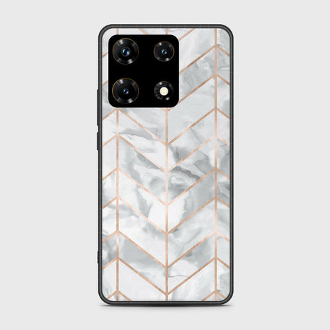 Infinix Note 30 Pro  Cover- White Marble Series 2 - HQ Premium Shine Durable Shatterproof Case