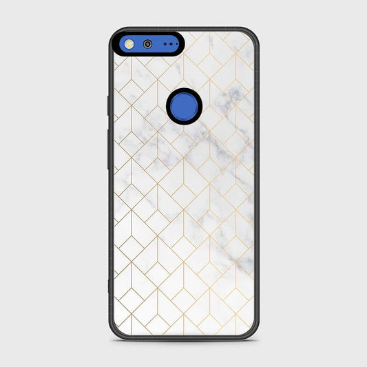 Google Pixel Cover- White Marble Series 2 - HQ Premium Shine Durable Shatterproof Case