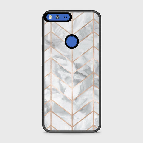 Google Pixel XL Cover- White Marble Series 2 - HQ Premium Shine Durable Shatterproof Case