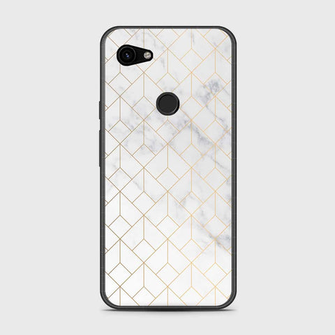 Google Pixel 3a Cover- White Marble Series 2 - HQ Premium Shine Durable Shatterproof Case